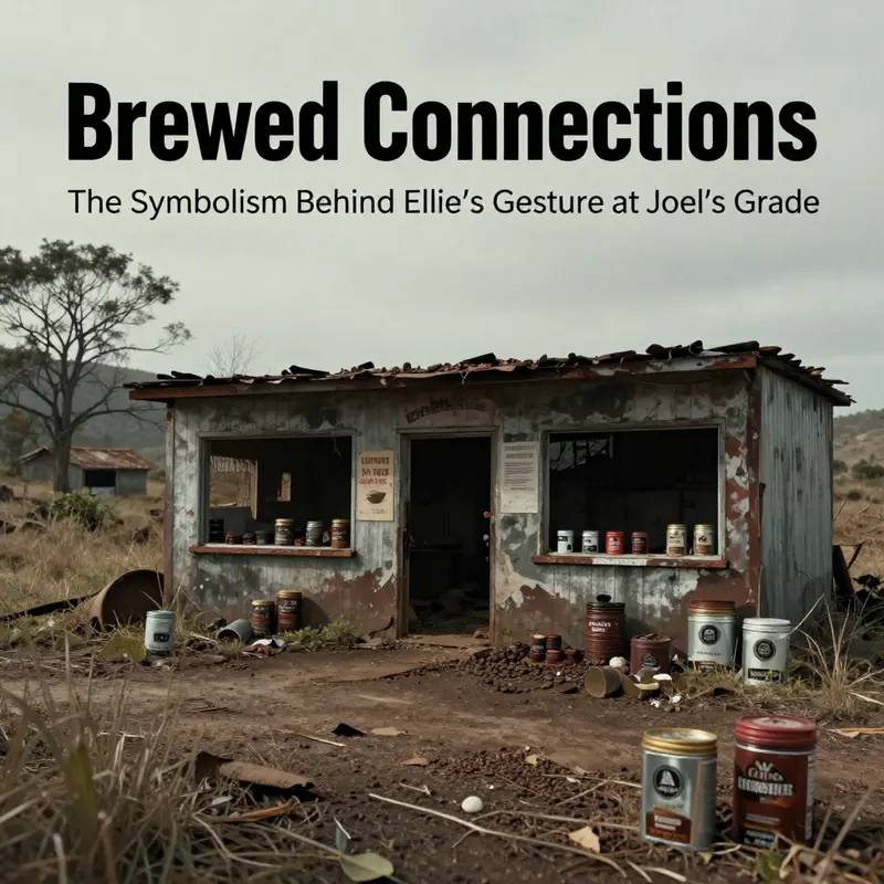 Ellie’s tribute to Joel—a deeply personal act of remembrance symbolized through coffee beans.