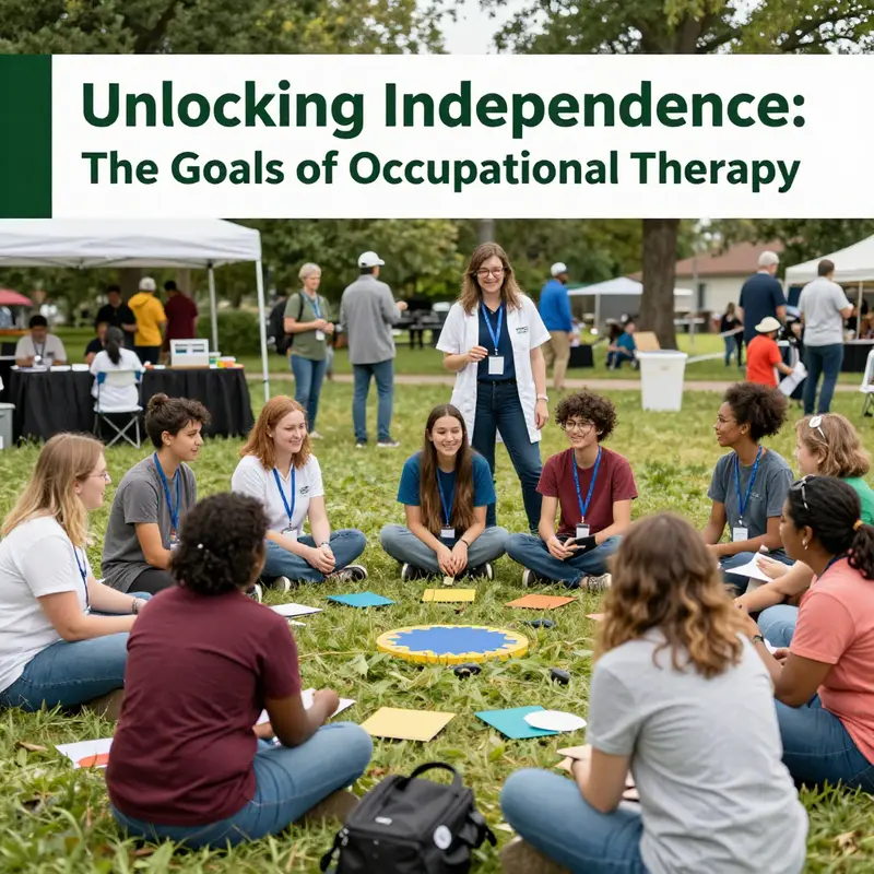 A therapist aids an elderly individual in performing essential daily tasks.