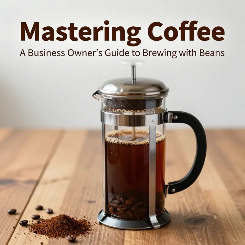 Cold brew coffee preparation showcasing simple and effective brewing with minimal equipment.