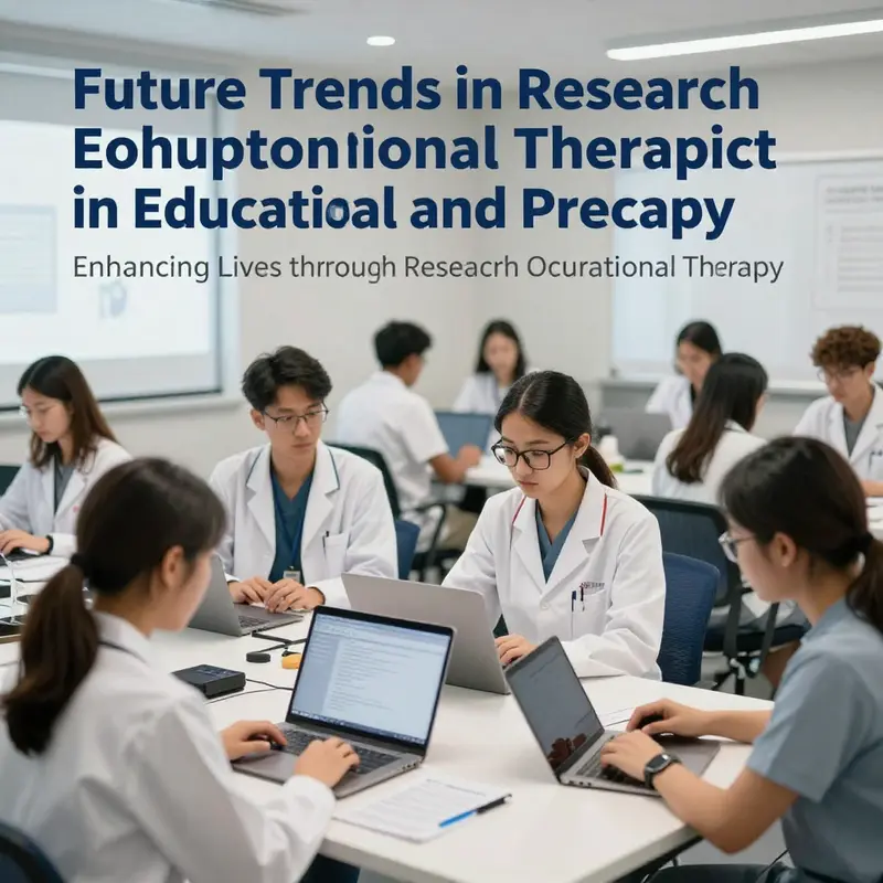 Research occupational therapist assessing patient needs using innovative tools.