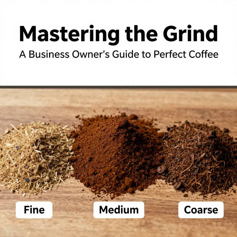 A barista grinds fresh coffee beans, emphasizing the importance of timing for flavor.