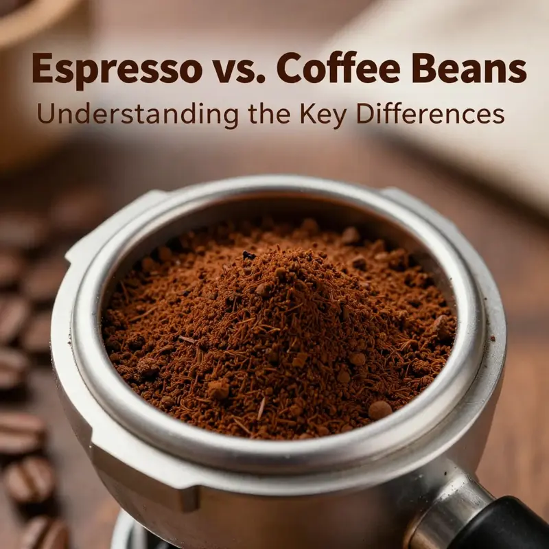 Contrasting brewing methods: espresso machine and drip coffee maker.