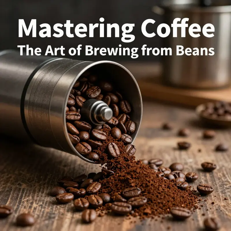 An array of coffee beans showcasing different roasts and origins.