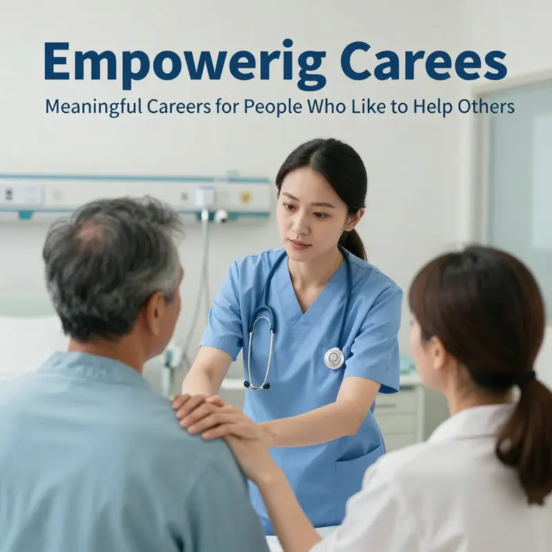 A nurse providing care demonstrates the heart of healthcare careers focused on helping others.