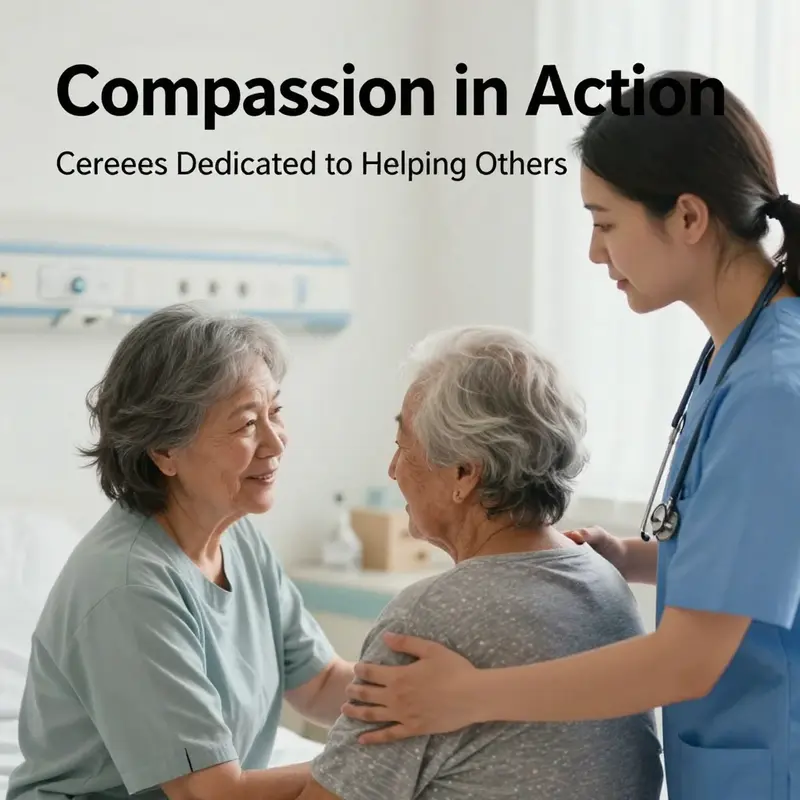 Healthcare professionals provide essential care, embodying compassion and expertise.