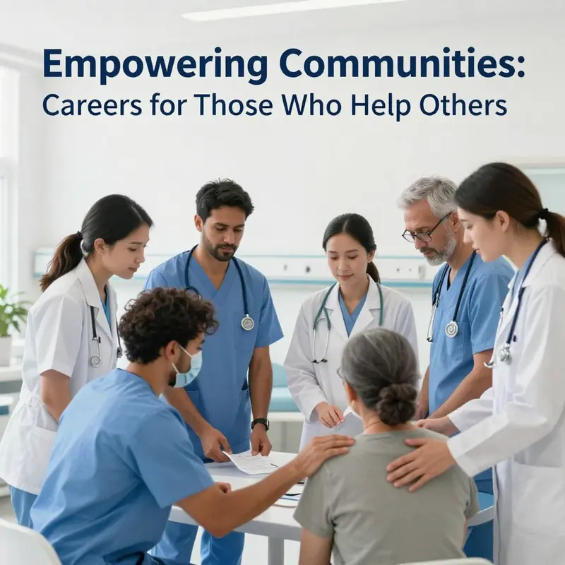 A social worker engaging with a family to provide emotional and resource support.