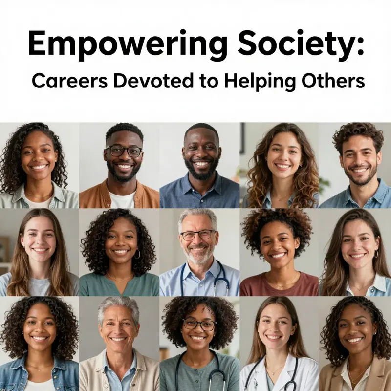 A diverse group of helping professionals dedicated to improving lives.