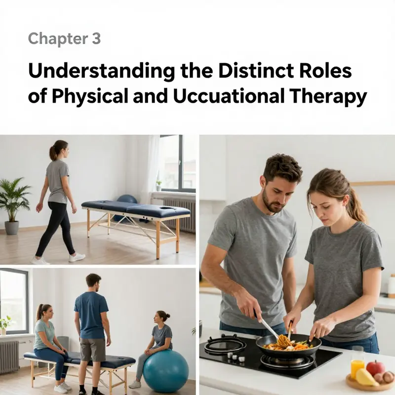 Comparative focus of Physical and Occupational Therapy.