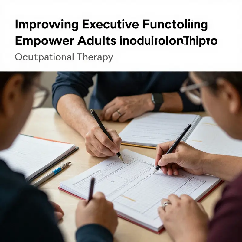 A therapist facilitates a memory game designed to reinforce and enhance cognitive functions among adults.