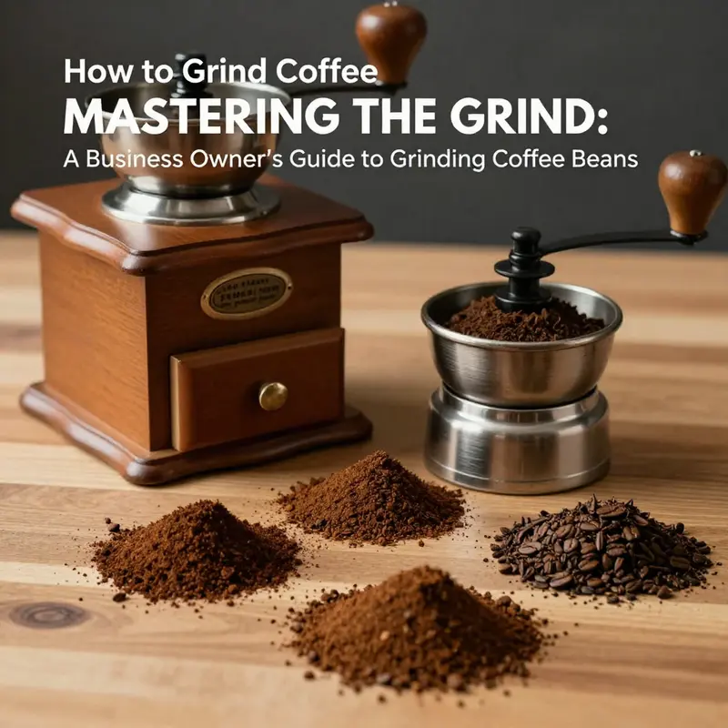 Step-by-step guide on grinding coffee beans to enhance flavor.