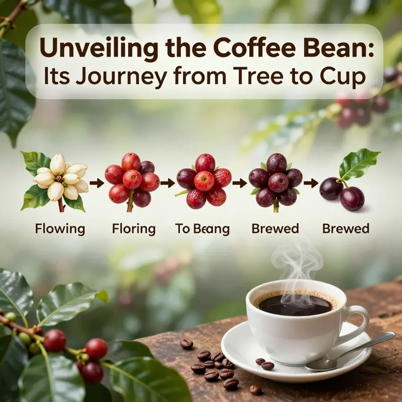 A thriving coffee plantation showcasing the growth stages of coffee trees and their cherries.