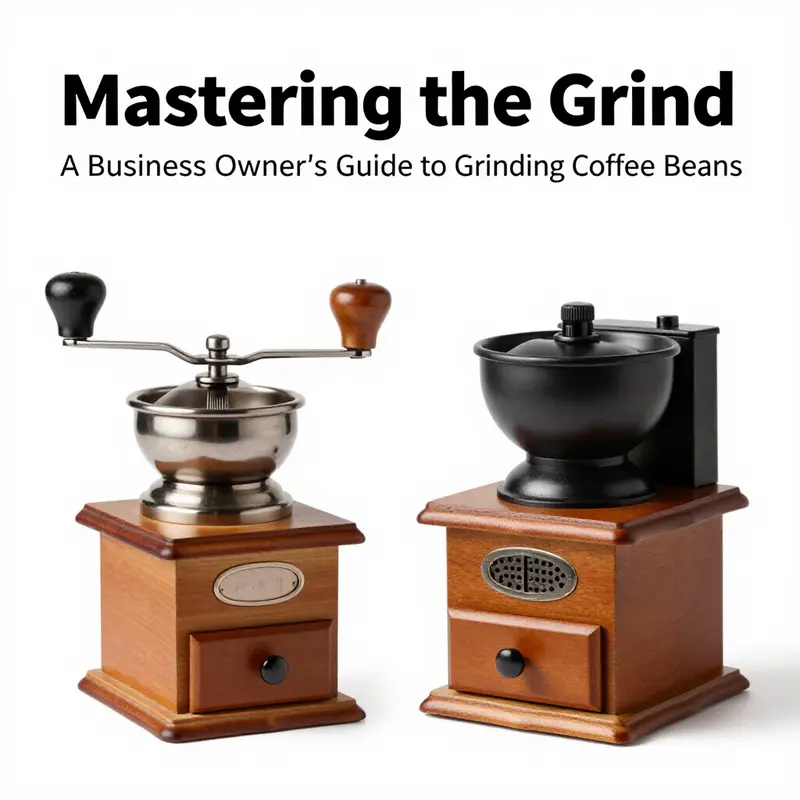 Step-by-step guide on grinding coffee beans to enhance flavor.