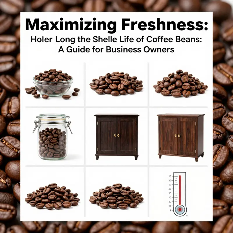 Unopened coffee beans showcasing different brands and their respective shelf lives.