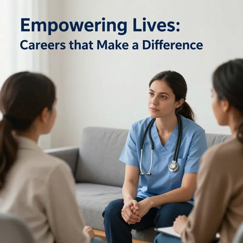 A social worker providing essential support and guidance to a family.