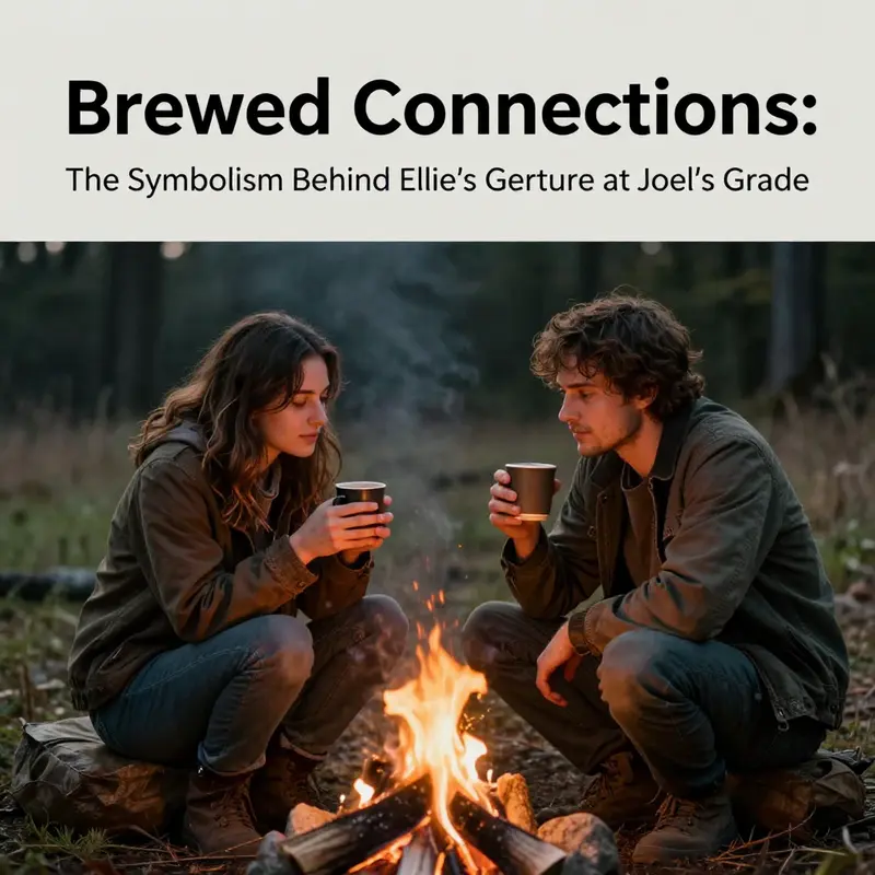 Ellie’s tribute to Joel—a deeply personal act of remembrance symbolized through coffee beans.