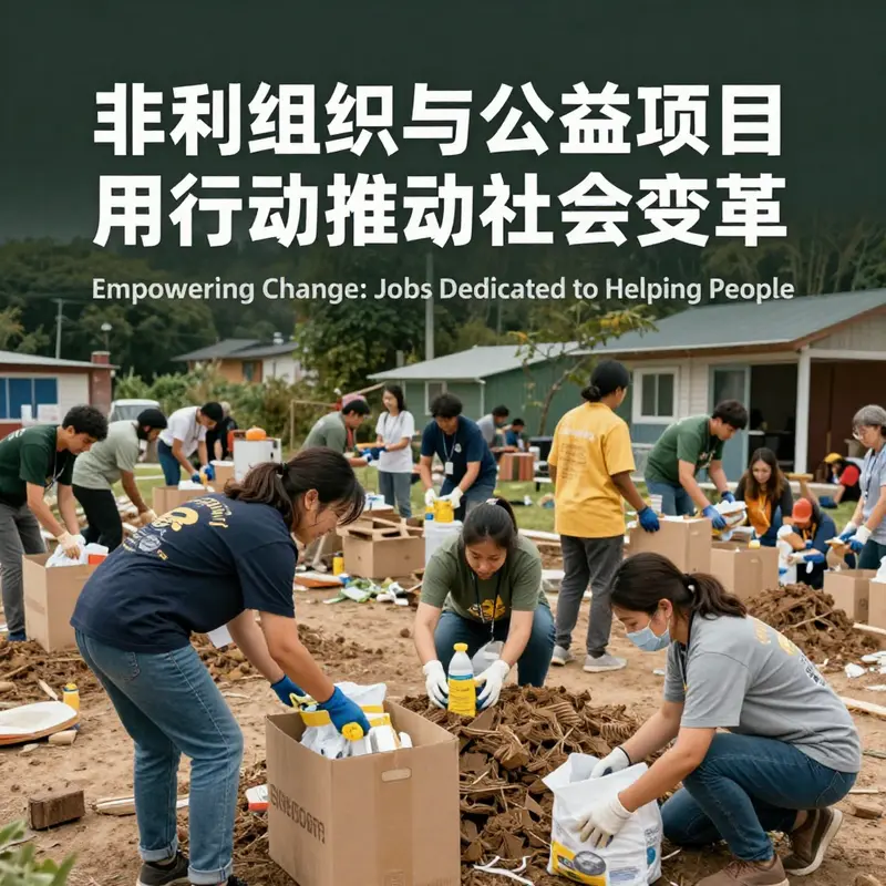 Social workers actively supporting community members in various settings.