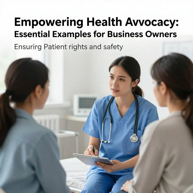 A nurse advocating for patient rights and safety in a clinical environment.