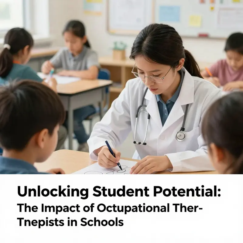 Occupational therapists in schools help students enhance their skills in academic and social settings.