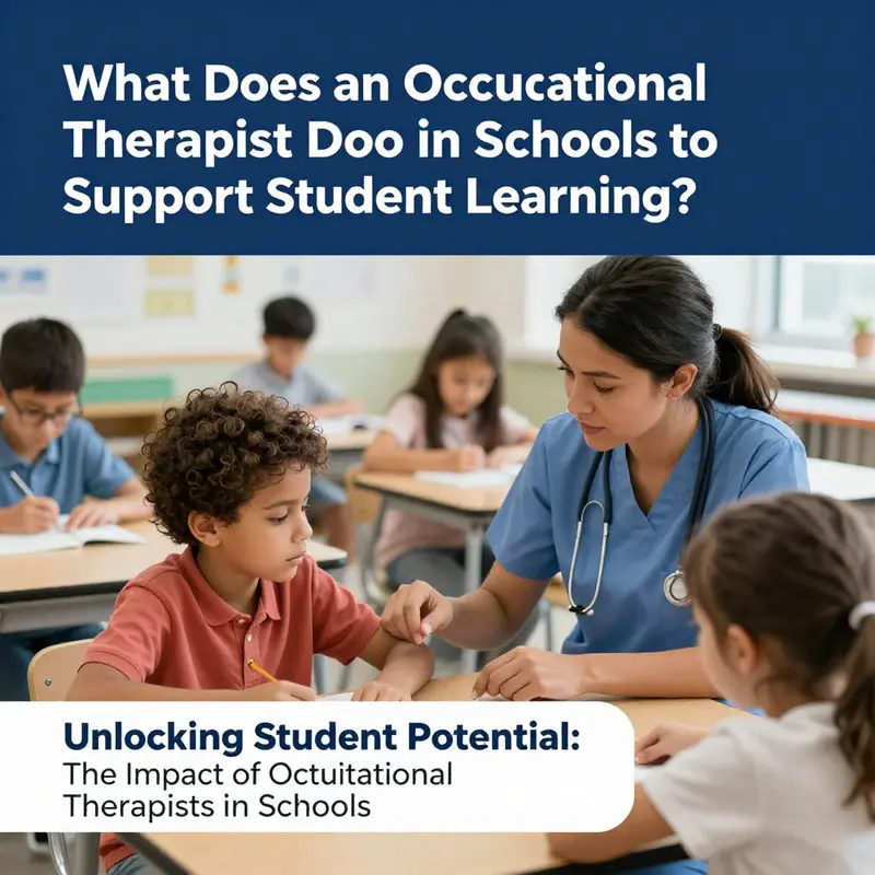 Occupational therapists in schools help students enhance their skills in academic and social settings.