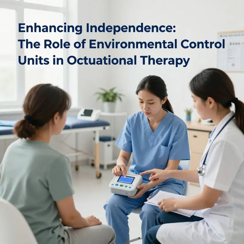 A modern Environmental Control Unit designed for user-friendly interaction in a typical home environment.