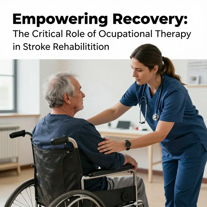 An image of a therapist and a stroke survivor engaged in therapy, symbolizing recovery and support.