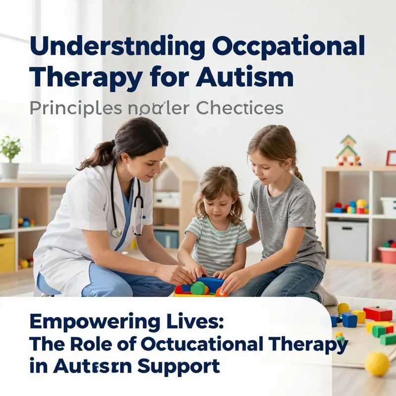 An occupational therapist engages a child in hands-on activities that encourage skill development.