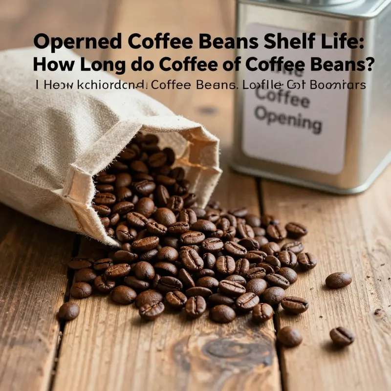 Unopened coffee beans showcasing different brands and their respective shelf lives.