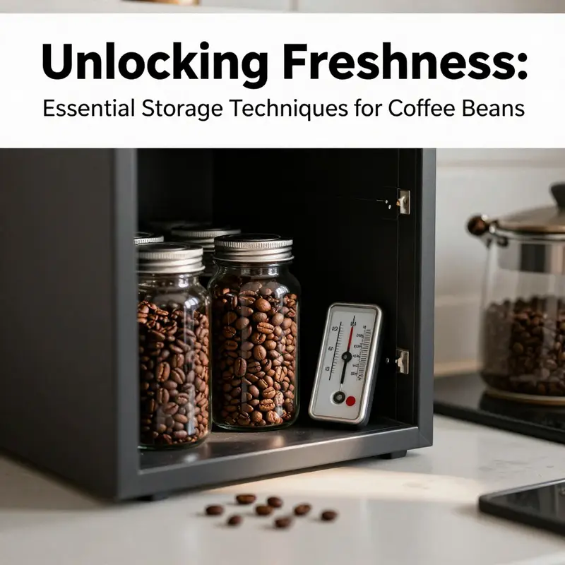 Explore different airtight container options for effective coffee bean storage.