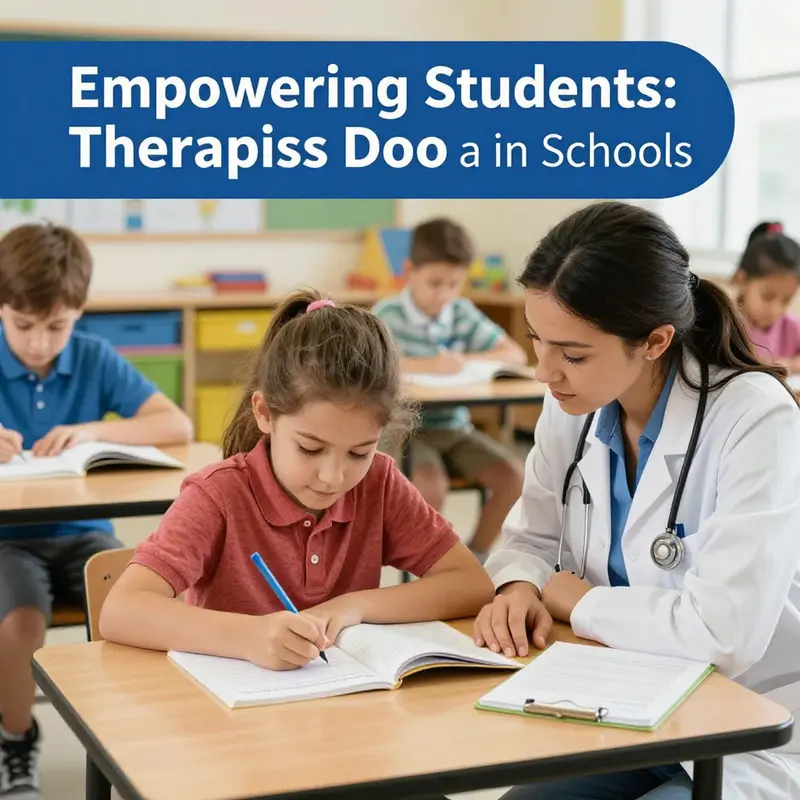 An occupational therapist working closely with a student to enhance reading skills.