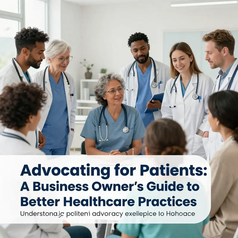 A diverse team of healthcare professionals engaging with patients, reflecting a commitment to patient advocacy.