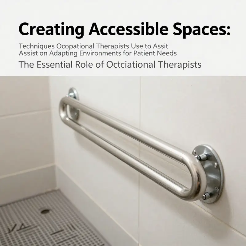 An occupational therapist assessing a patient’s home environment for adaptive modifications.