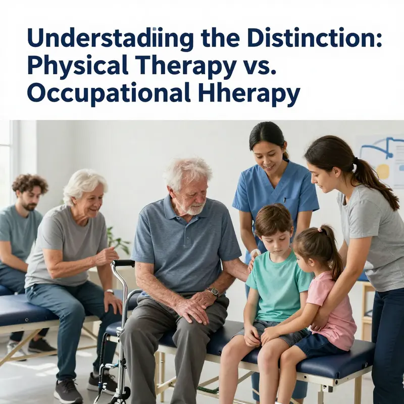 Comparison of goals between Physical Therapy and Occupational Therapy.