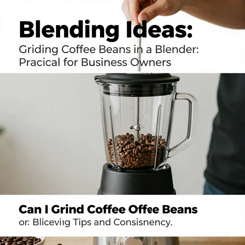 Exploring the basic capabilities of blenders in grinding coffee beans.