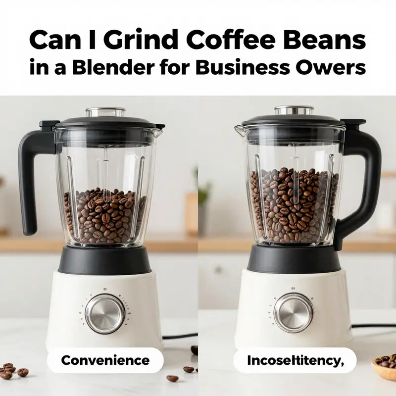 Exploring the basic capabilities of blenders in grinding coffee beans.