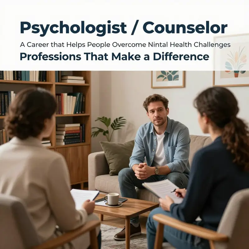 A psychologist’s office offers a space for healing through conversation and understanding.