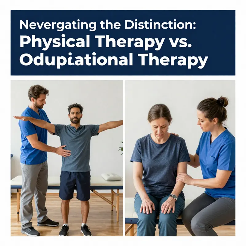 Comparing the goals of physical therapy and occupational therapy.