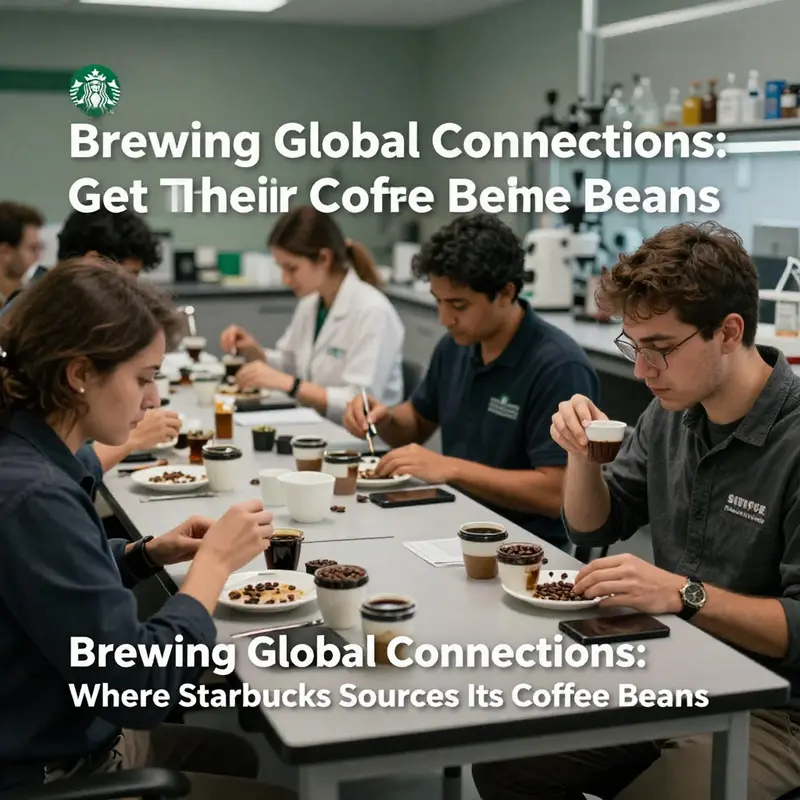 Key coffee-growing regions supplying Starbucks, showcasing the global landscape of coffee agriculture.