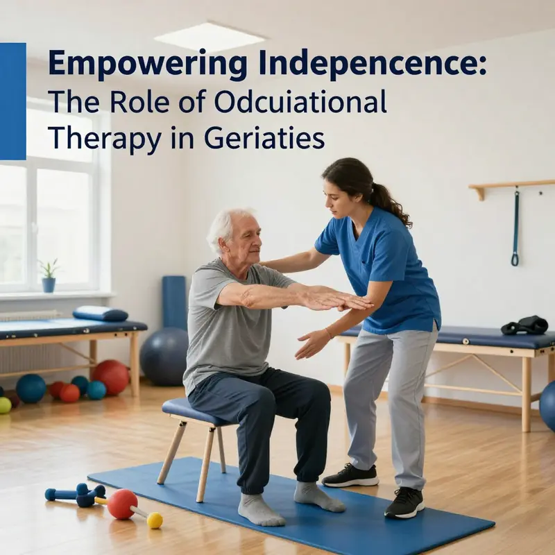 An occupational therapist assessing an elderly client to create a personalized care plan.