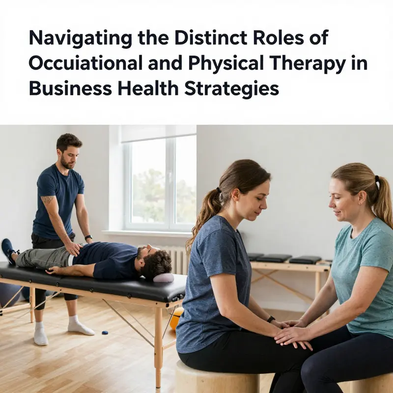 A chart showcasing the distinct goals of occupational therapy and physical therapy for better understanding.