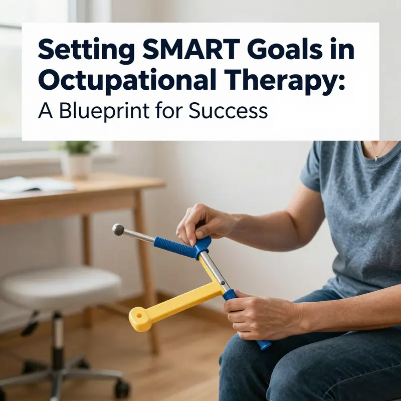 An OT focuses on specific rehabilitation goals with a patient.