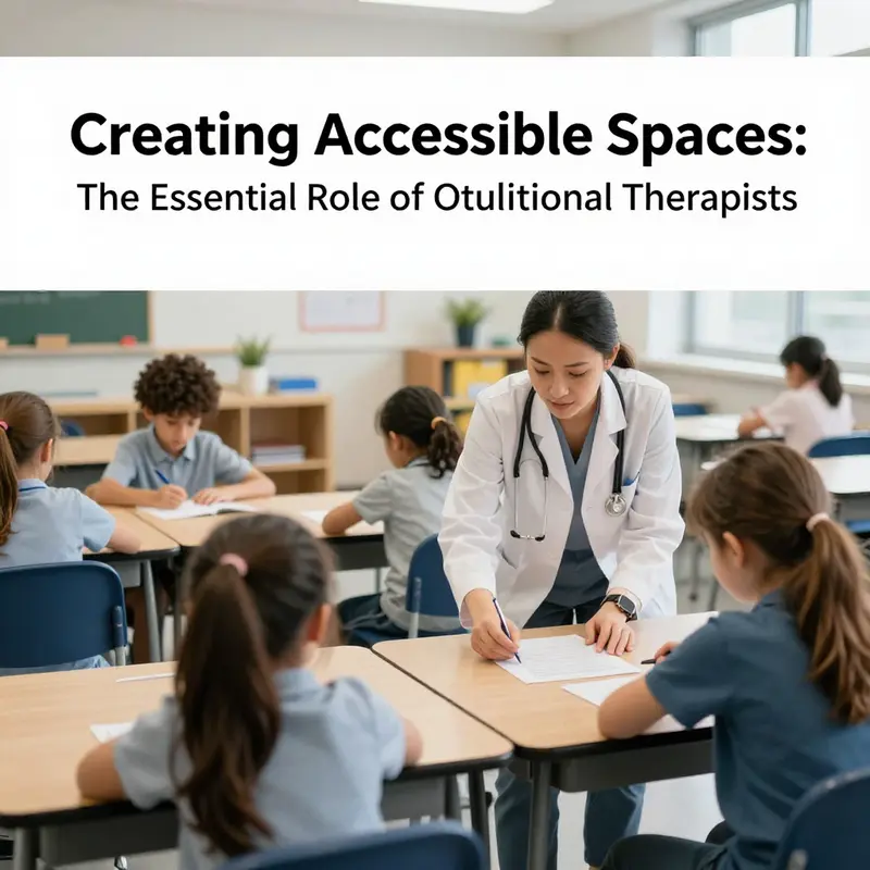 An occupational therapist assessing a patient’s home environment for adaptive modifications.