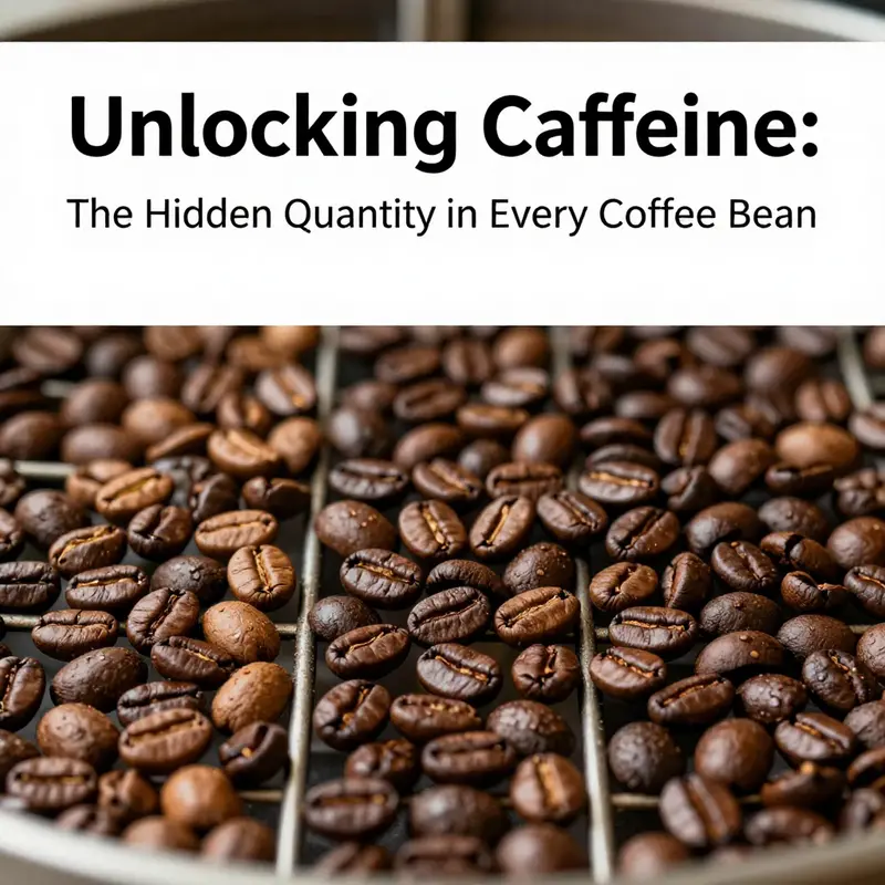 A comparison of Arabica and Robusta coffee beans illustrating their differing characteristics and caffeine content.