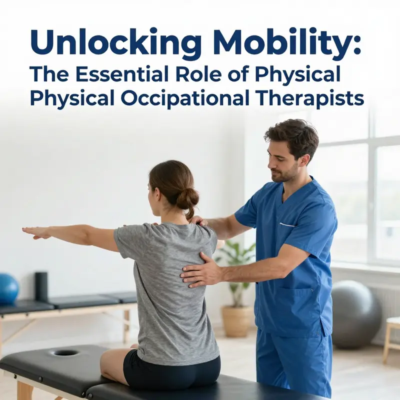 A physical therapist guiding a patient through rehabilitation exercises to enhance mobility.