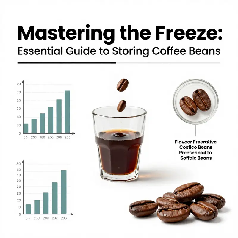 Understanding the importance of timing in freezing coffee beans.