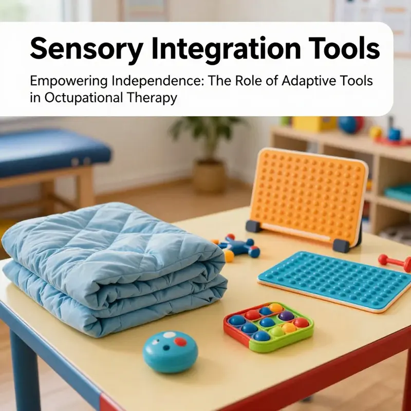 An array of sensory integration tools supporting diverse sensory needs.