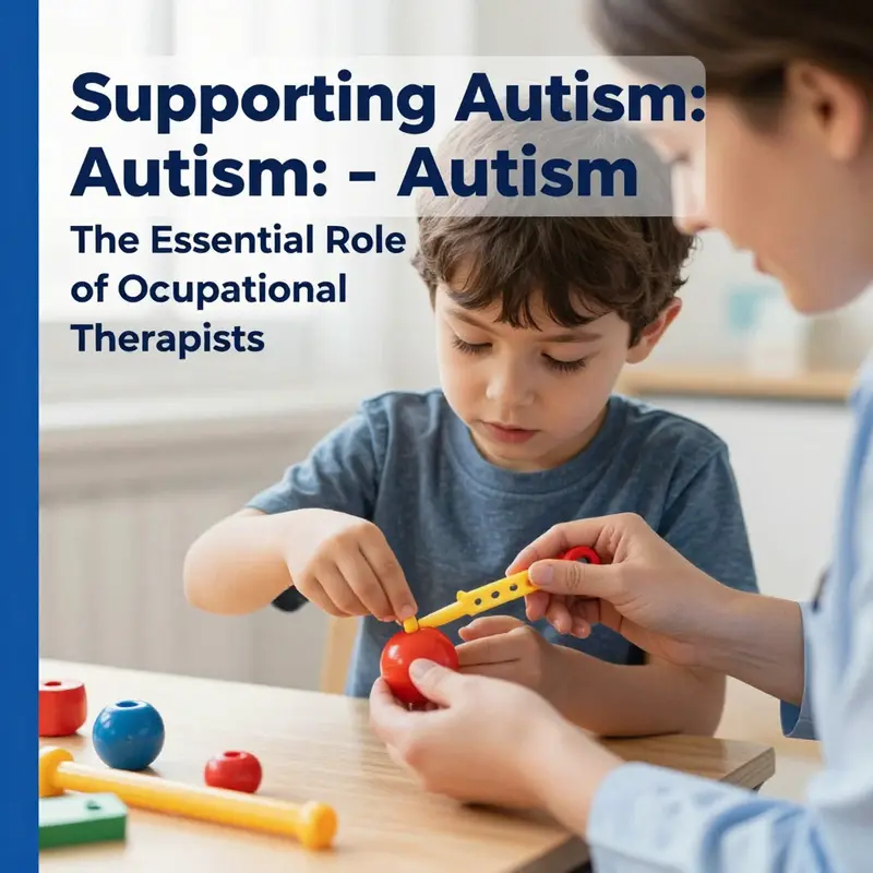 An occupational therapist actively engaging with a child to enhance their daily living skills.