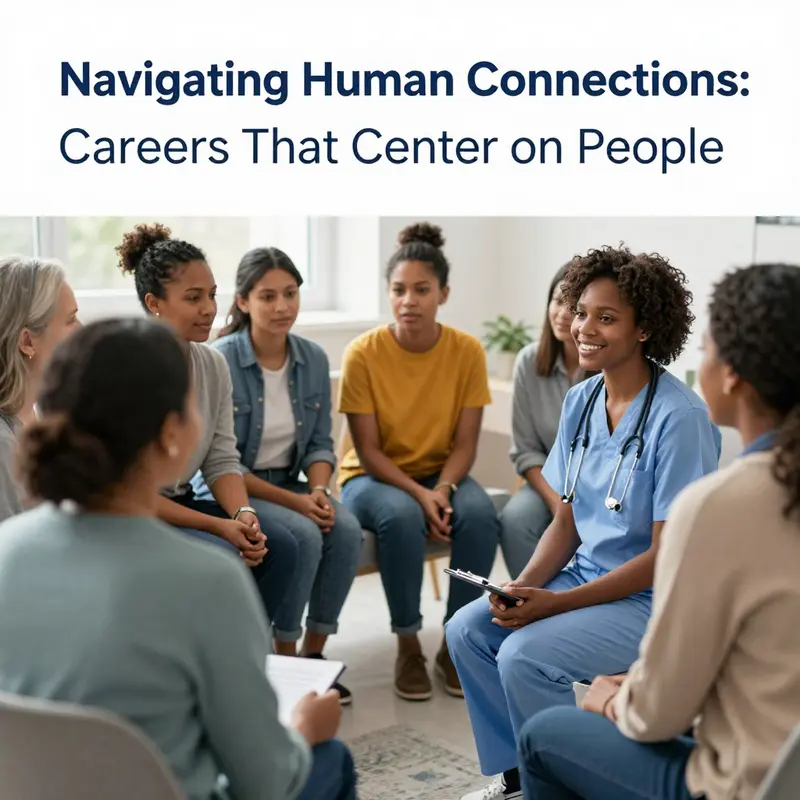 A social worker engaging with community members, highlighting the importance of social support.