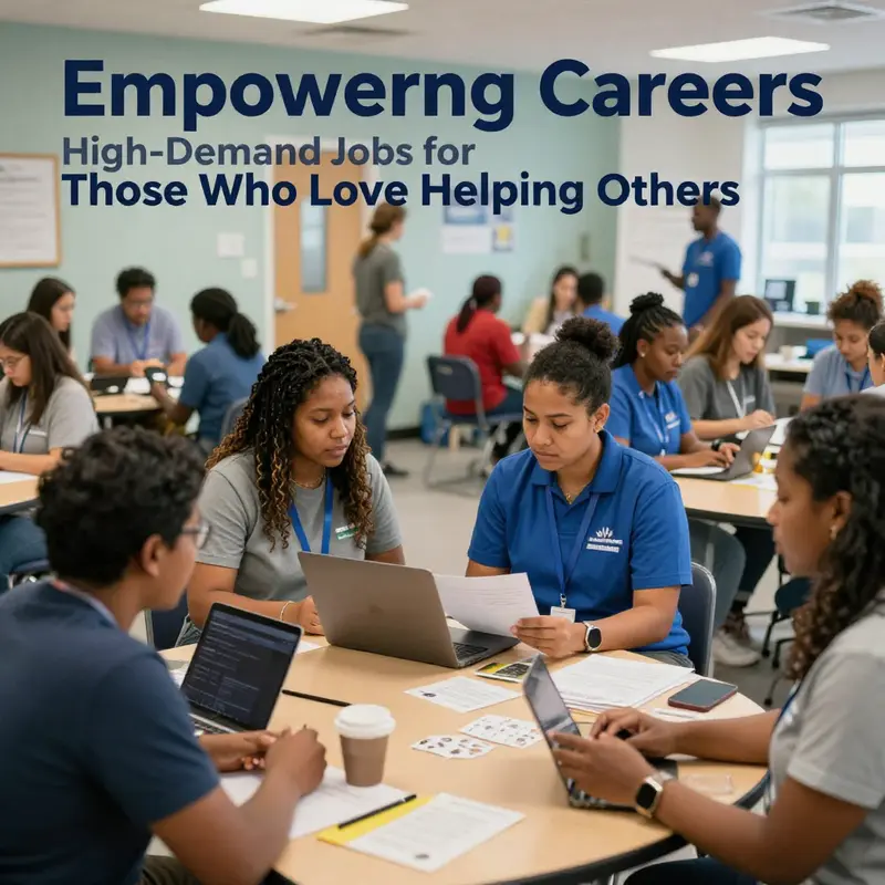 Social service workers engaging with community members to provide essential support.