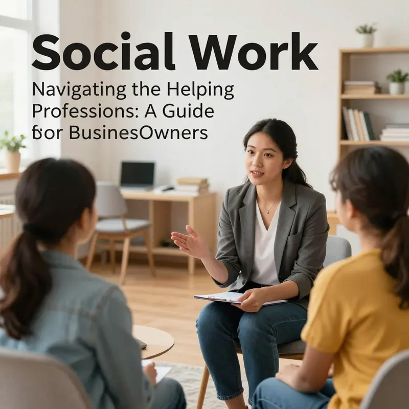 A social worker providing vital support to individuals and families.