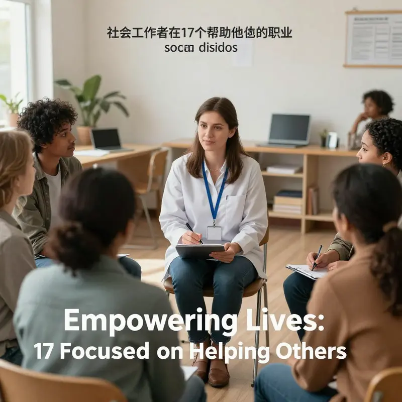 A social worker actively engaging with community members to foster connections and provide support.